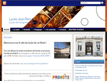 Tablet Screenshot of lyceejeanrenou-lareole.net